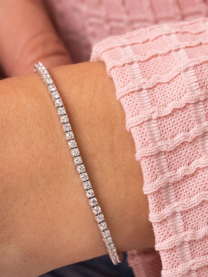 Diamond Tennis Bracelet 14K