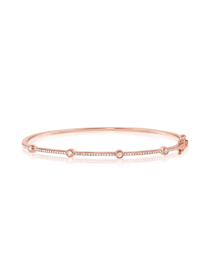 Melanie Diamond Bangle 14K